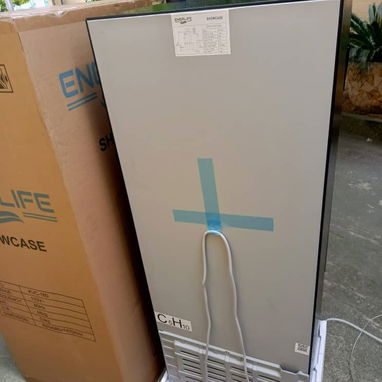 Exhibidora Vertical 7 pies Marca ENERLIFE negra precio $490 USD Transporte Incluido Factura y garantía - Img 116469404