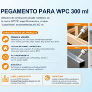 Pegamento Witop de 300 ml para Láminas WPC, Concreto, Metal, Acrílico 3D - Img 57850039