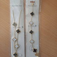 Juegos Van cleef de acero inoxidable con baño de oro 24k (cadena+pulsera) - Img 57151092