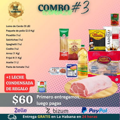 Combos de Comida disponibles para toda la Habana, no cobramos por adelantado - 3/10
