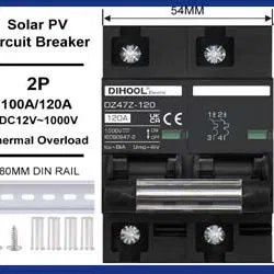 BREAKER DC PARA BATERIAS Y PANELES. 100A, 120A, 125A - Img 119481883