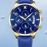 Reloj de cuarzo con triple dial de fecha para hombres - Img 57547313