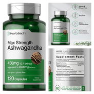 Ashwaganda pomo de 120 tabletas sellados - Img 48360532