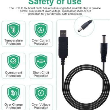 GANGA + OFERTA!!! Adaptador USB-9V Cable convertidor USB a 9V Router Nauta Hogar. - Img 123483157