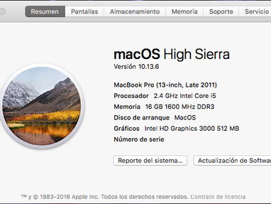 Macbook Pro 2011 i5 16 de ram ddr3 256 ssd + 500hdd - Img 64304120