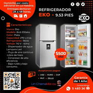 🧊 SUPER OFERTA 🧊 REFRIGERADOR EKO 9.53 PIES. FACTURA Y GARANTÍA DE 1 AÑO. TLF 52929784 - Img 49826210