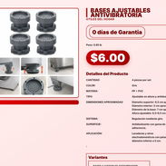 BASES AJUSTABLES ANTIVIBRATORIA . - Img 57555604