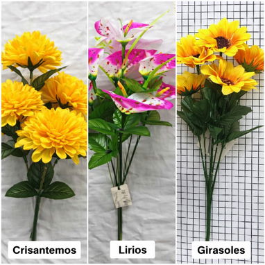 Macetas con flores y ramos artificiales.  VENTA POR CANTIDAD - 3/3