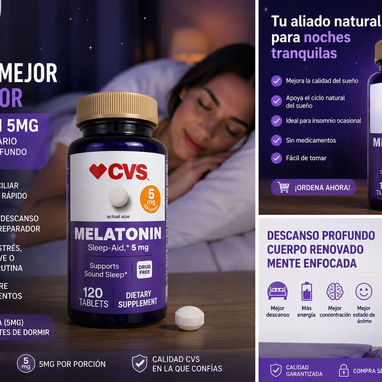🌙💤 MELATONIN 5MG – DESCANSO PROFUNDO Y RELAJACIÓN NATURAL - Img 127230229