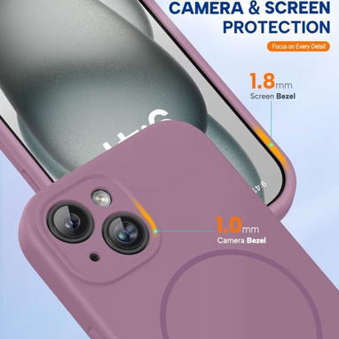 Miracase Funda Silicona Líquida iPhone 15 – Blackcurra... | videojuegoshabana.com - Img 123474752