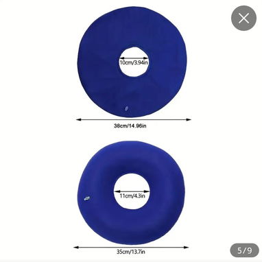 Cojín inflable para problemas de hemorroides, heridas, prostata - 4/5