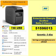 Estacion de Energia Ecoflow  Delta 3 Classic....740 USD...51596013...Transporte costo adicional (MV-630) - Img 55992153
