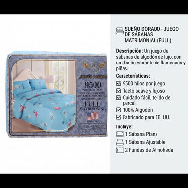 SET DE SÁBANAS Y FUNDAS DE ALGODÓN - Img 125778172