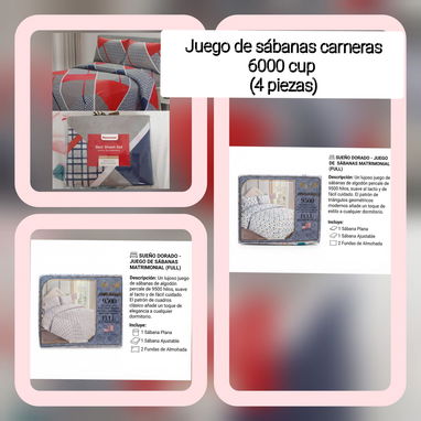 🛏️Juegos de Sábanas – Varios tamaños y colores – Microfibra, algodón, lisas o estampadas 🛏️ - 5/9