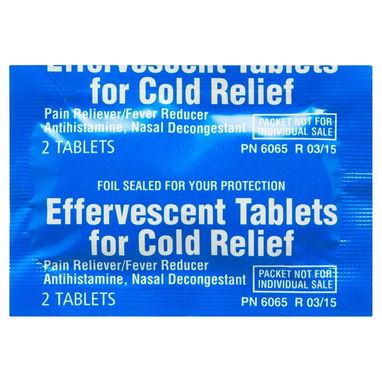 Equate Effervescent Cold Relief para la gripe analgésico y reductor de fiebre, congestión, estornudos, dolor de cabeza - Img 119597179