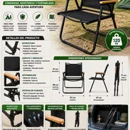 SILLA PLEGABLE PORTÁTIL TIPO CAMPING, FACTURA. VARIEDAD DE ÚTILES DEL HOGAR, ELECTRODOMÉSTICOS, TECNOLOGÍA, ETC - Img 57207804