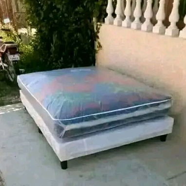 Camas de tubo con su colchón y sin colchón,  Bases Boxprin con y sin colchón - Img 123040944