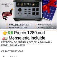 Estación de energía Eccofly 2048 + panel solar - Img 56230286