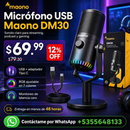MICRÓFONO USB MAONO DM30 – RGB / STREAMING / PODCAST - Img 57191841