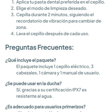 Cepillo de dientes eléctrico sónico con cámara 🌐 - 8/8