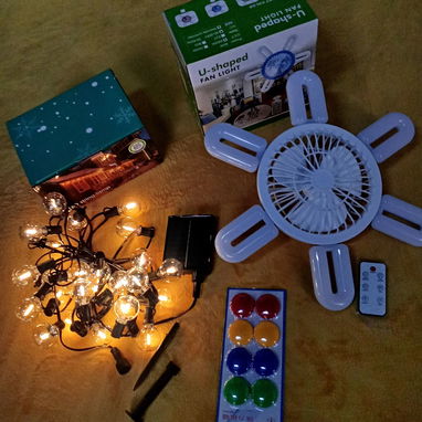 Girnalda solar, ventilador de techo, detalles en la descripción - Img 123590085