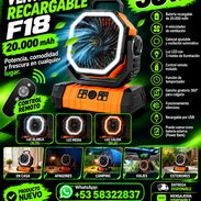 VENTILADOR RECARGABLE F18 – 20.000 mAh (NUEVO) - Img 57844244