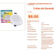 Estructura empotrable tiene esta Lámpara LED estable de 3W pro hoy ya VPT#-0168 - Img 55445441