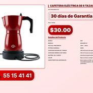CAFETERA ELÉCTRICA DE 6 TAZAS EKO VPT-0049 - Img 56195437