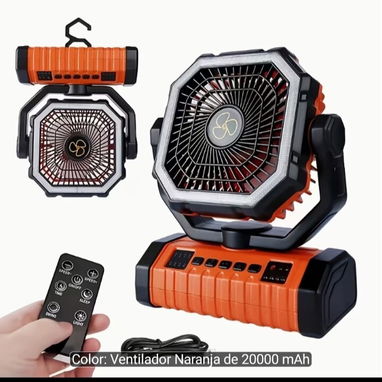Ventilador recargable - 3/4