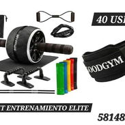 Kit de entrenamiento abdominal multifuncional + cinturón de soporte para gimnasio - Img 56012036