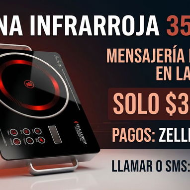 Venta de Cocinas Infrarrojo Challenger de 3500 watt con mensajeria incluida en la Habana por solo 35 usd en efectivo - 2/4