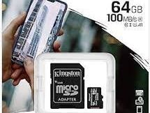 Memorias o Tarjetas MicroSd de 64gb Nuevas selladas super rápidas, con adaptador SD. Mensajería por un costo adicional - Img main-image-41053478