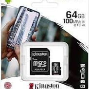 Memorias o Tarjetas MicroSd de 64gb Nuevas selladas super rápidas, con adaptador SD. Mensajería por un costo adicional - Img 41053478