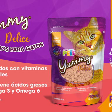 Yummy Delice Triángulos de Salmón para gatos - 2/3