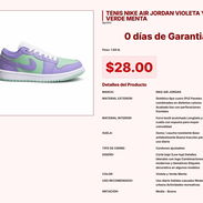 TENIS NIKE AIR JORDAN VIOLETA Y VERDE MENTA VPT#-0329 - Img 55244323
