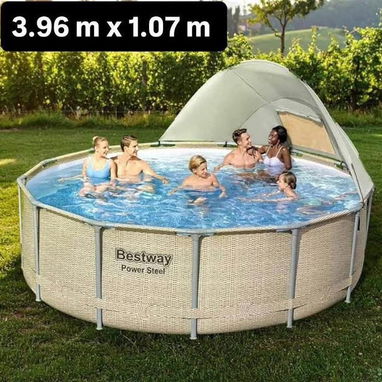 Nuevas en caja 📦originales piscina de lona y tubo excelente calidad - Img 119635675