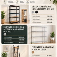🔥 ESTANTERÍAS RESISTENTES | PRECIOS ESPECIALES POR CANTIDAD 🔥 - Img 57486640