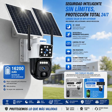 Cámara de vigilancia 24/7 Solar/ 10Mpx - Img 124240444