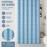 CORTINA PARA BAÑO DE VINILO DE POLIETILENO - Img 56540607