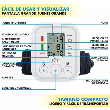 Tensiómetro digital c voz y memoria/efigmomanometro - Img 111428074