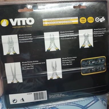 Juego de 5 Alicates de Electrónica - Img 123791744