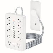 Regleta Eléctrica 17 en 1 con Puertos USB y Tipo-C – 5 Pies - Img 58108411