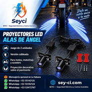 Proyectores LED Alas de Ángel para Motos 2 Unidades Cableadas - Img 57504220