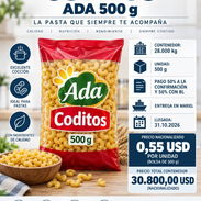 Coditos Ada en bolsa de 500 g · venta por contenedor - Img 58238071