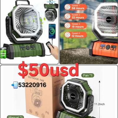 Ventilador Sankey (lo mejor) de pedestal recargable 53220916 - Img 116046642