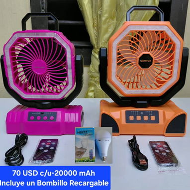 La Habana. 53584876 o 76471065 *Ventiladores Recargables......65 USD *Ventiladores Recargables(Incluye un BombilloRecarg - Img 127026604