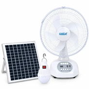 Ventilador Recargable de Mesa PATIX FS-628 con Panel Solar - Img 57859281