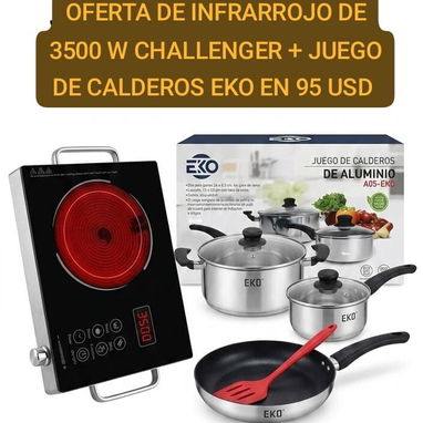 💥💥En oferta fogones de inducción e infrarrojo + juego de calderos - 3/3
