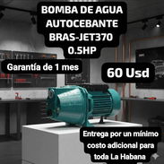 BOMBA DE AGUA AUTOCEBANTE BRAS-JET370 0.5HP, Garantía de 1 mes, Entrega por un mínimo costo adicional para toda La Haba - Img 53011444