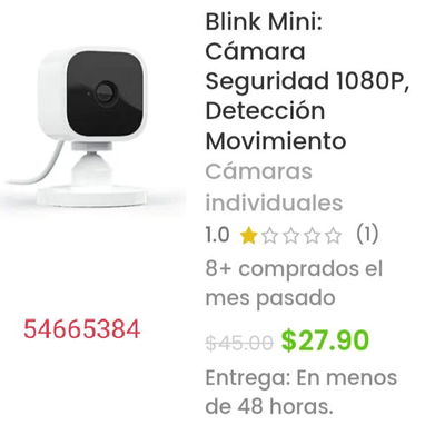 Cámara de seguridad Blink Ministerio - Img 127596070